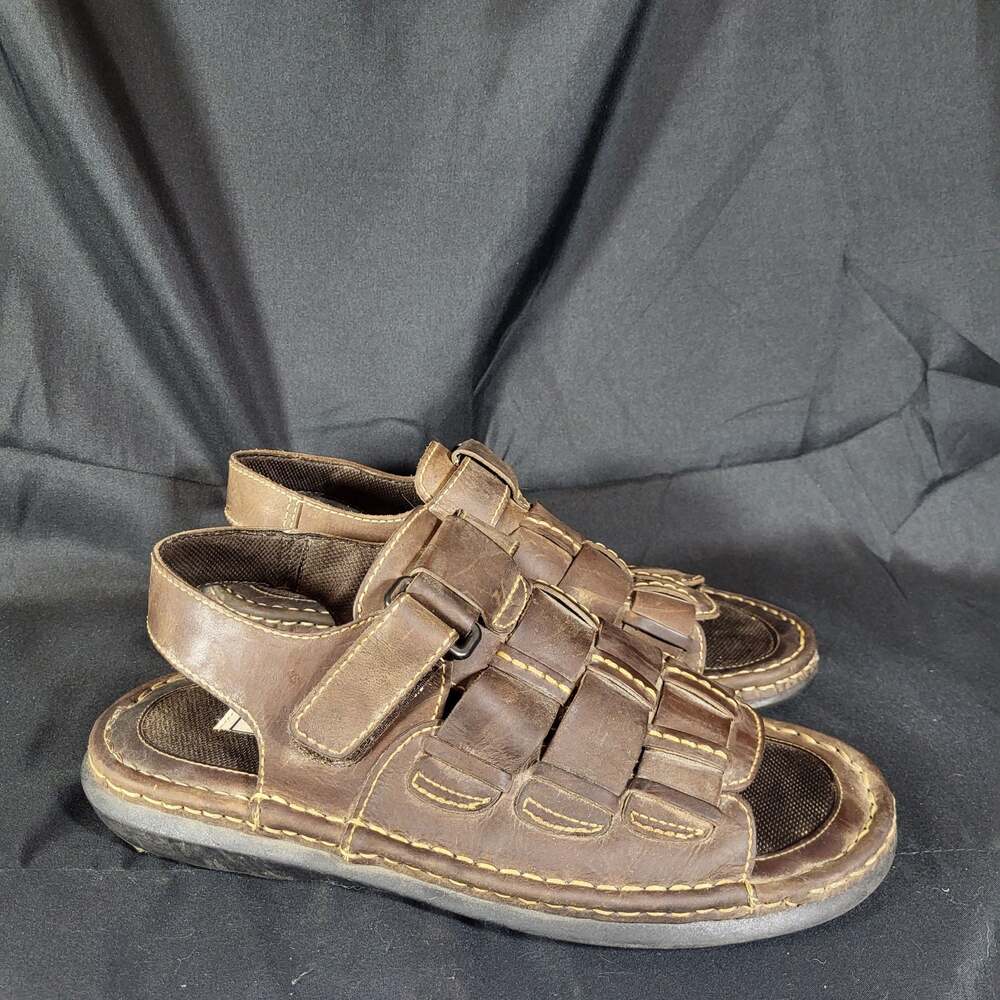 Real Vintage Y2K, 1990s Arizona Leather Mens Sandals 063-6060 19963-8 Mens 11M